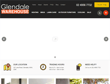 Tablet Screenshot of glendalewarehouse.com.au